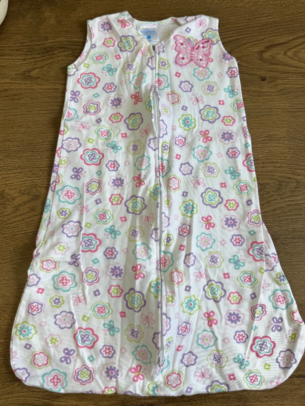 HALO SleepSack Baby S 0-6M Floral Butterfly Wearable Blanket